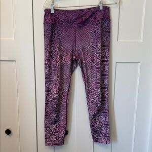 Prana Purple Printed Leggings